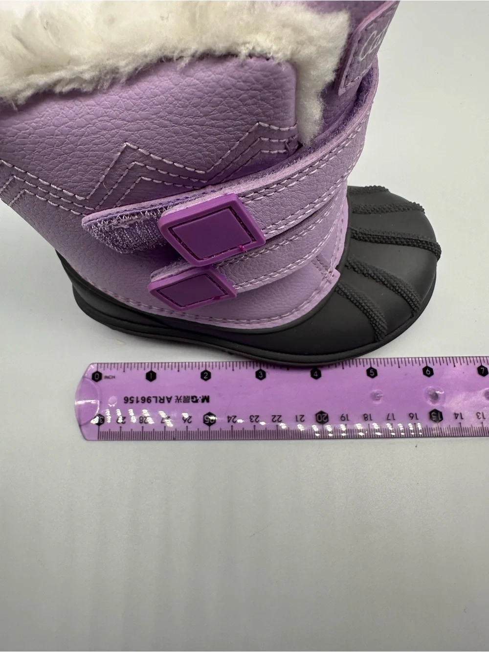 Cat & Jack Lilac and Gray Baby Winter Boots, size 5, NWT